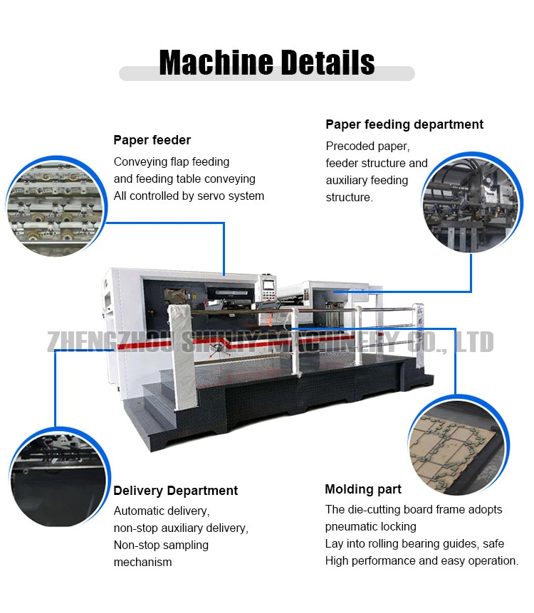Manufacturer High Speed Hot Foil Automat Press Stamping Die Cutting Punching Machine